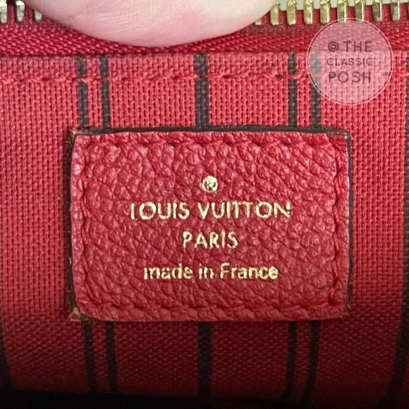 ❌SOLD❌ Louis Vuitton Bastille PM Empreinte Cerise Red Leather Tote Bag DU2184 - Picture 14 of 14